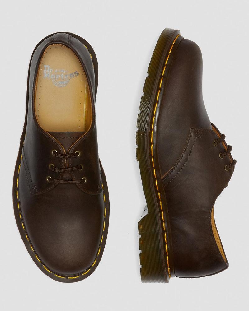 Dr Martens 1461 Crazy Horse Læder Oxford Sko Herre Brune | DK 590XYU